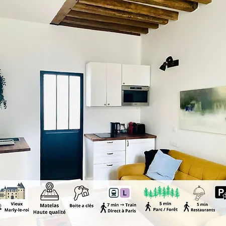 Vieux Marly-Le-Roi - Studio Bien Equipe - Matelas Haut Qualite Exterior photo